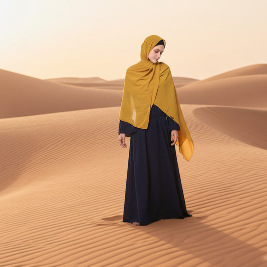 حجاب شيفون لؤلؤي سادة